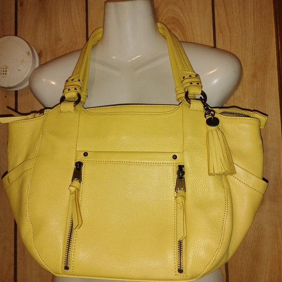 Sak Collective Kori Sunlight Leather Satchel Tote Bag - Picture 1 of 5